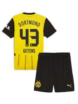 Borussia Dortmund Jamie Bynoe-Gittens #43 Dječji Domaci Dres kompleti 2024-25 Kratak Rukavima (+ kratke hlače)